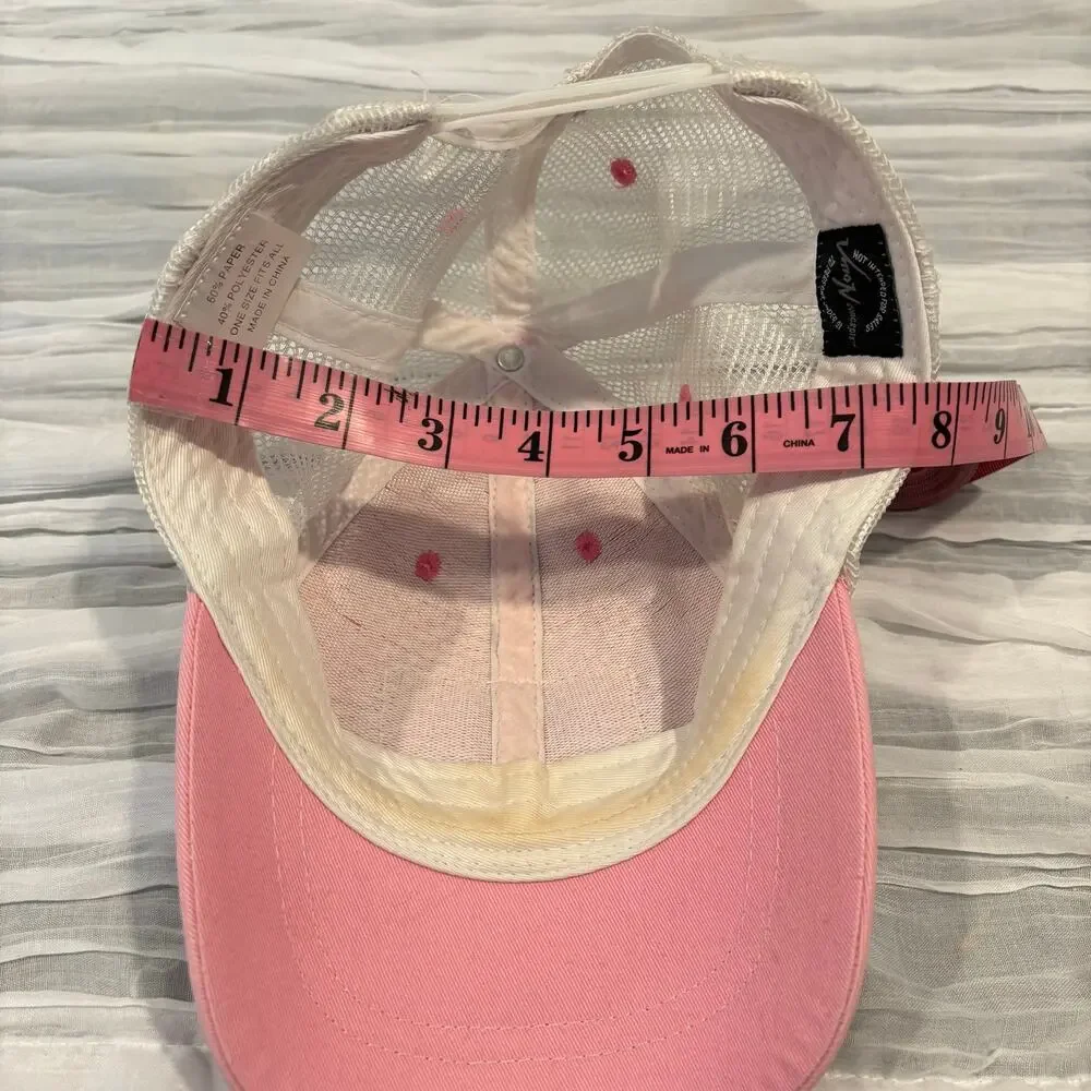 VISION CONCEPTS CORONA EXTRA Trucker Cap Pink/Wht SzOS Collectible Sporty Beachy